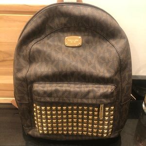 MK Brown Backpack